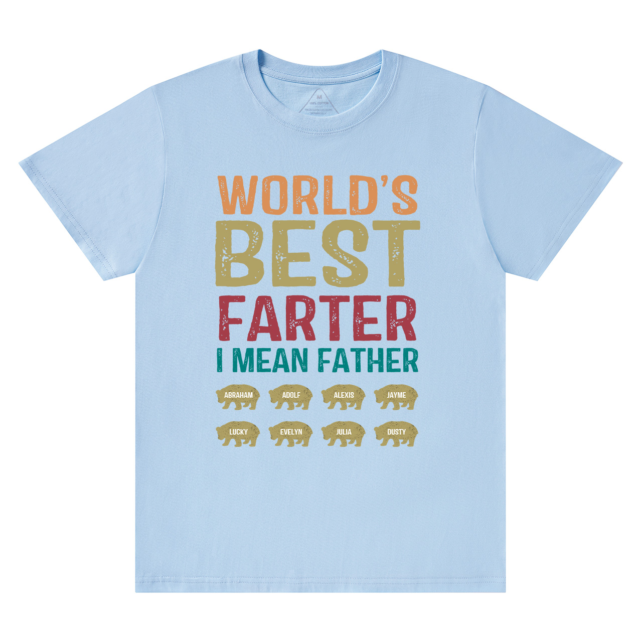 Personalized World's Best Farter I Mean Father Funny Shirt