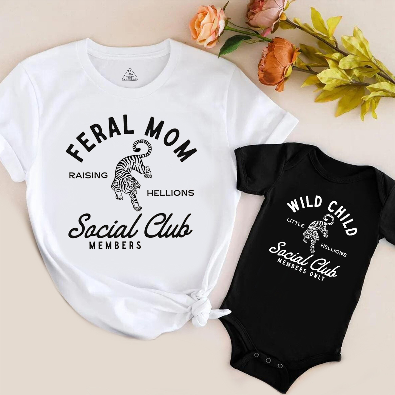 Feral Mom Wild Child Mom&Me Matching Tees