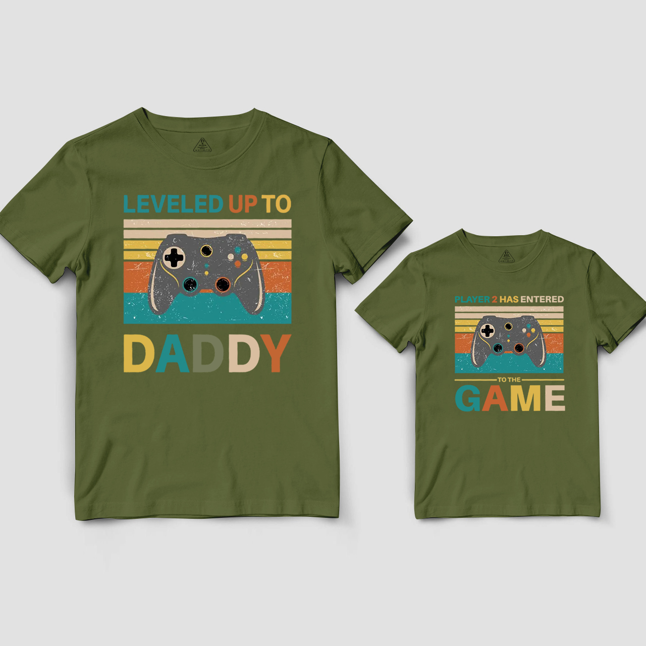 Leveled Up To Daddy Dad&Me Matching Shirts
