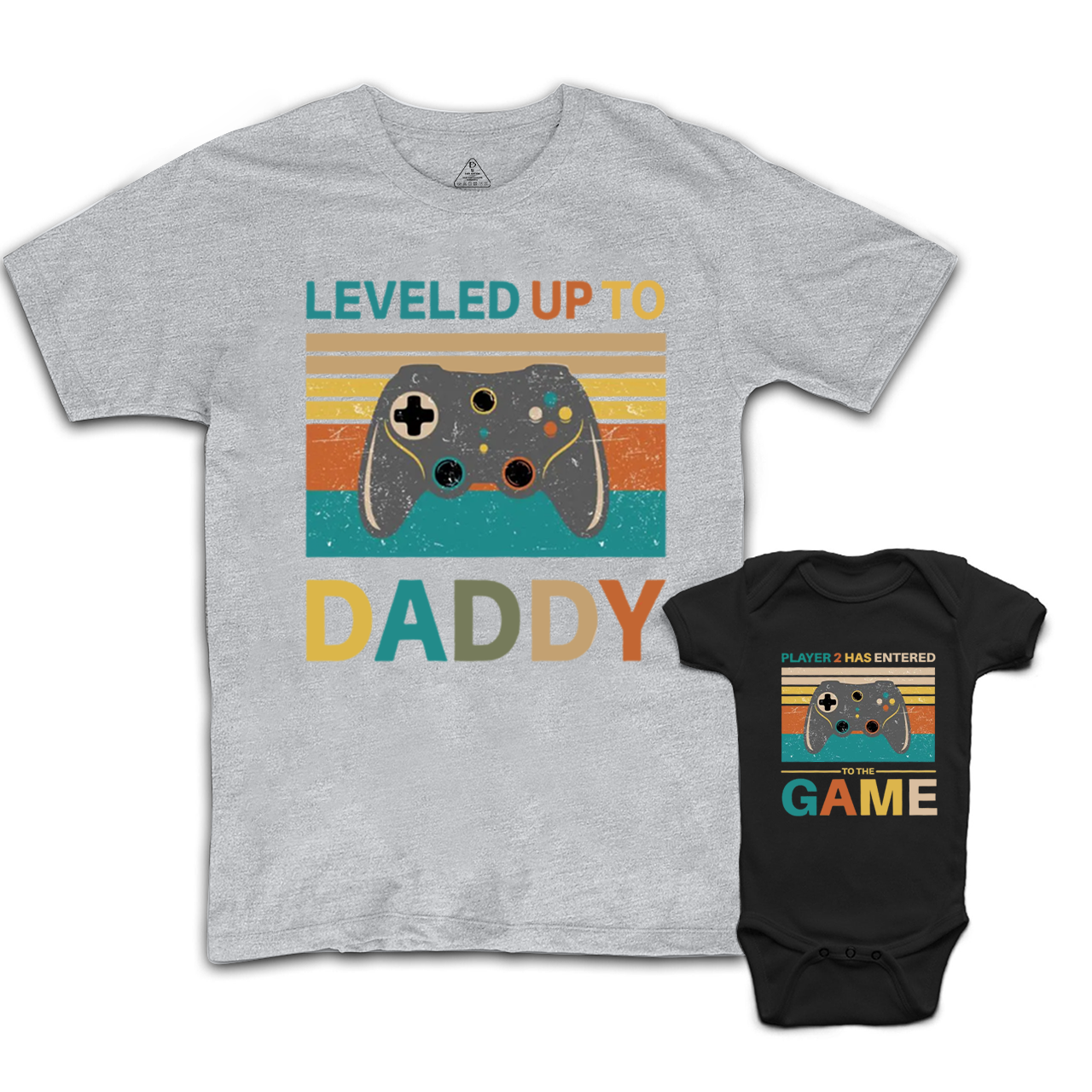 Leveled Up To Daddy Dad&Me Matching Shirts