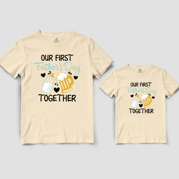 Our First Father's Day Together Dad&Me Matching Shirts