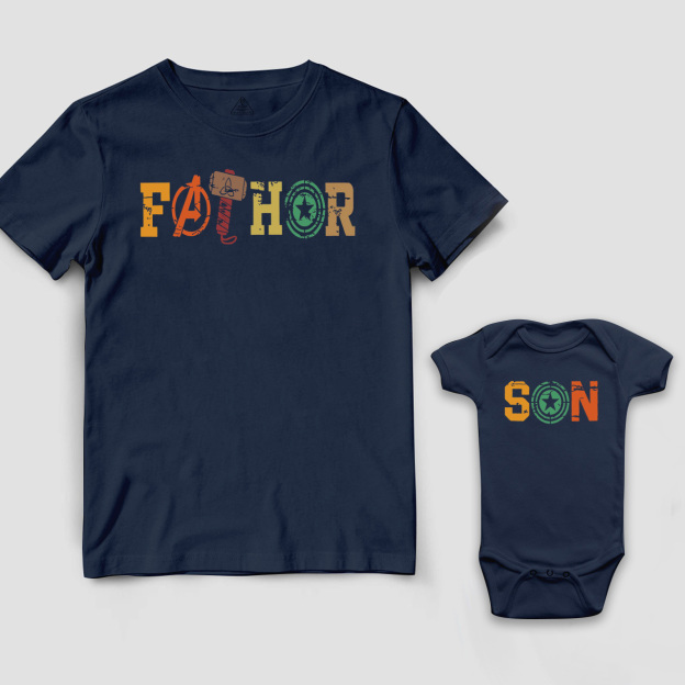 Hero Dad&Me Matching Shirts