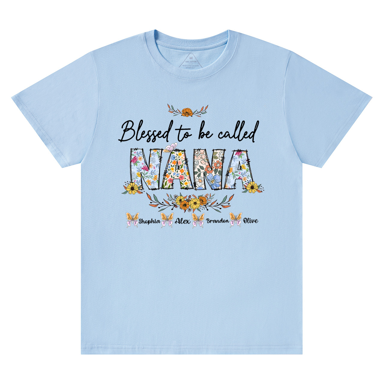 Personalized Blessed To Be Called Nana T-Shirts