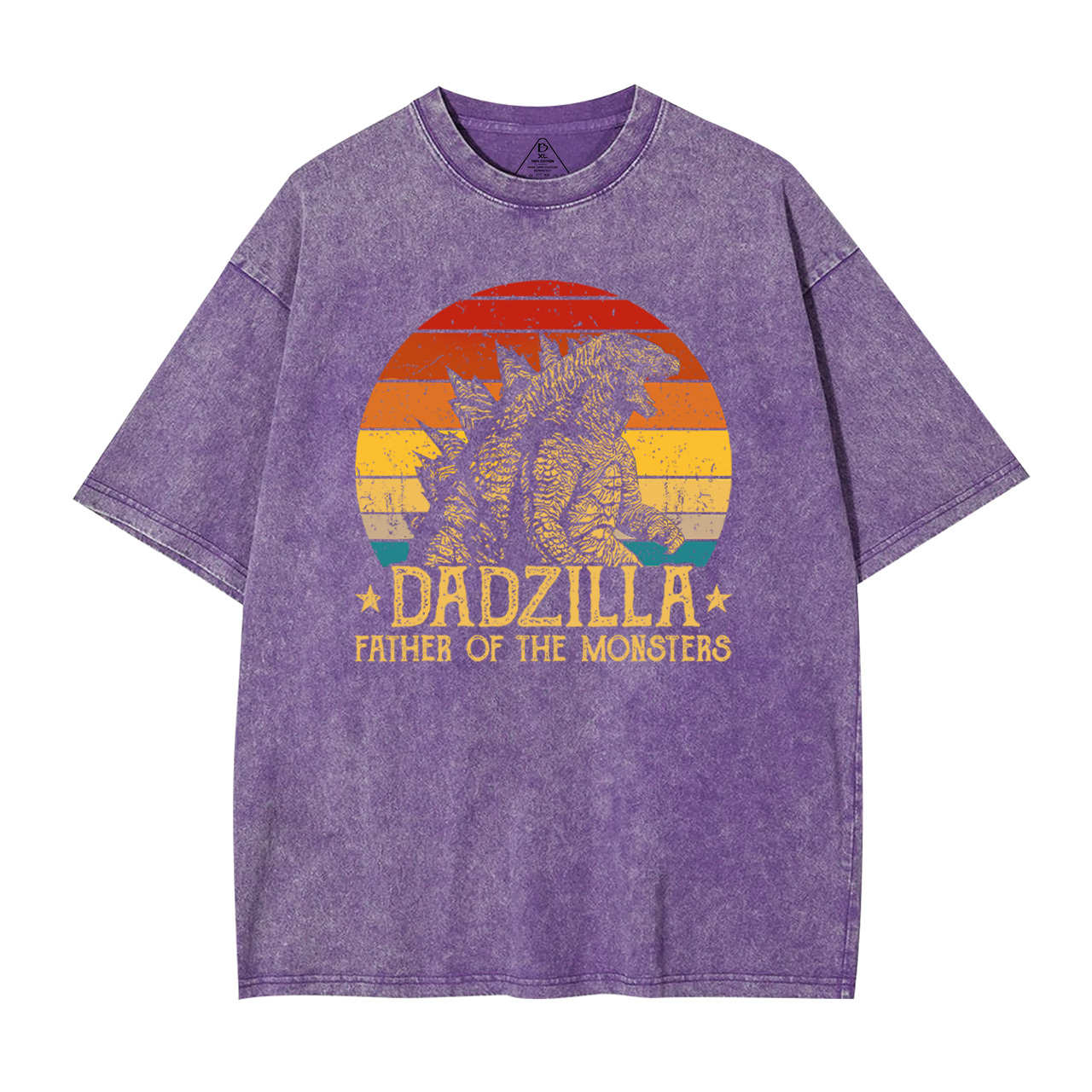 Dadzilla Father Of The Monsters Dad Washed T-Shirts