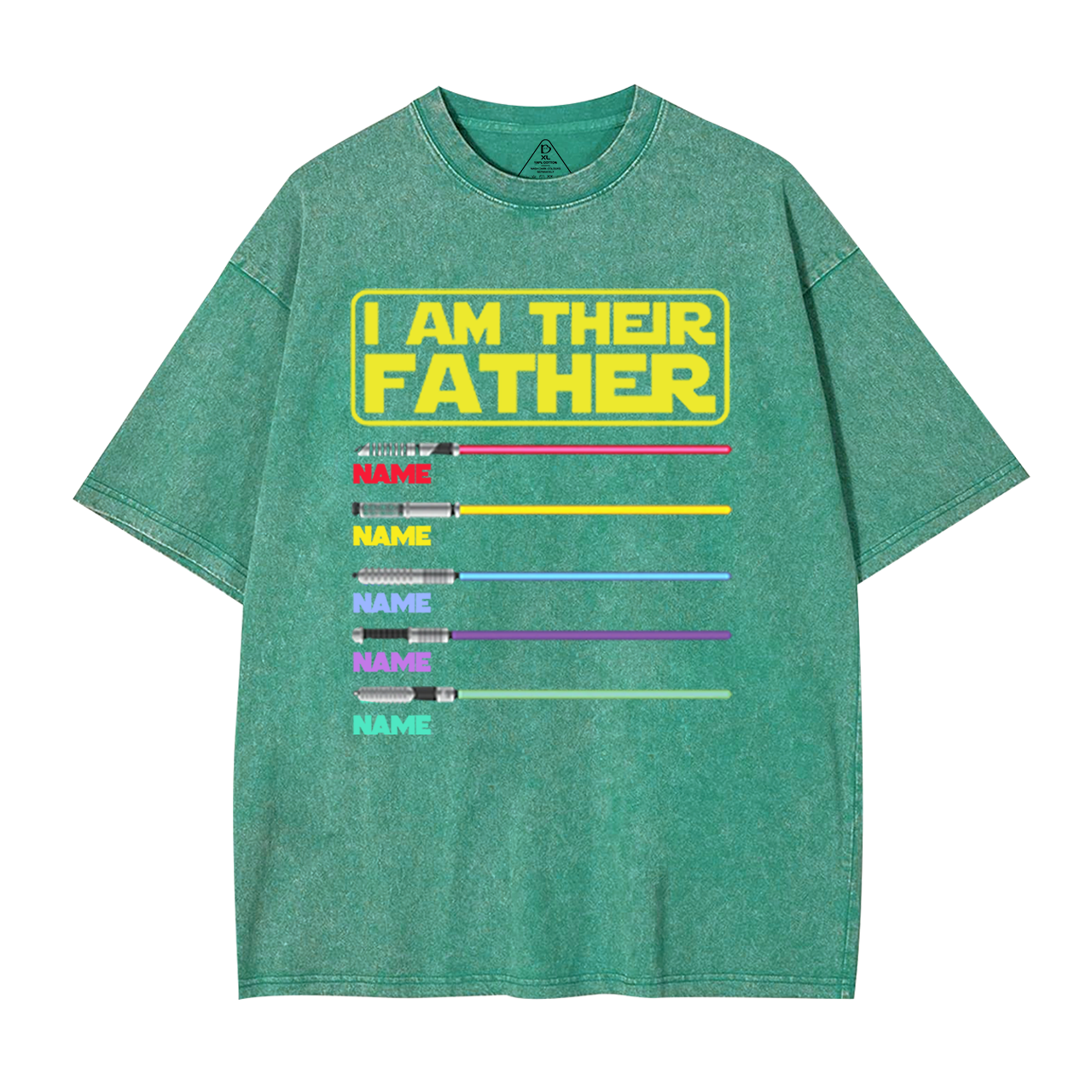 Personalized I Am Their Father Washed T-Shirts