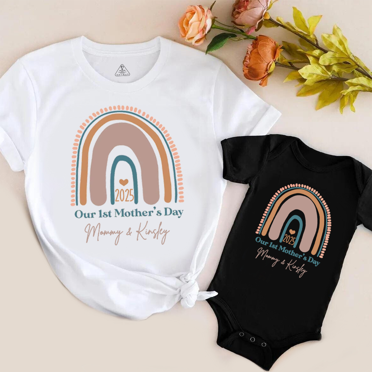 Rainbow Mother's Day Mom&Me Matching Tees