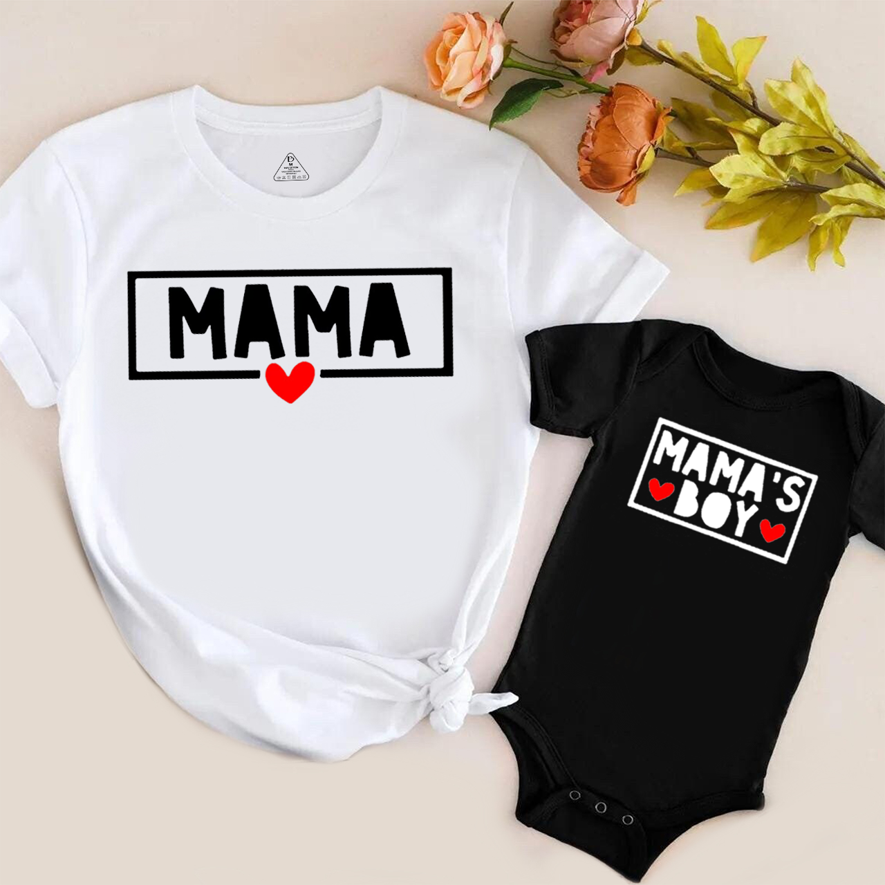 Mama and Mamas Boy Matching Tees