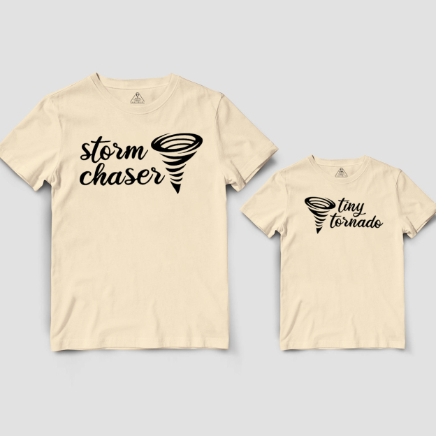 Storm Chaser Tiny Tornado Dad&Me Matching Shirts