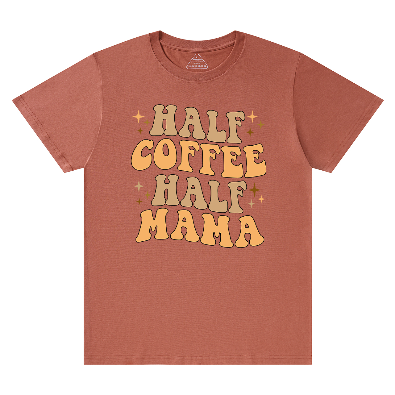 Half Coffee Half Mama Retro Shirt