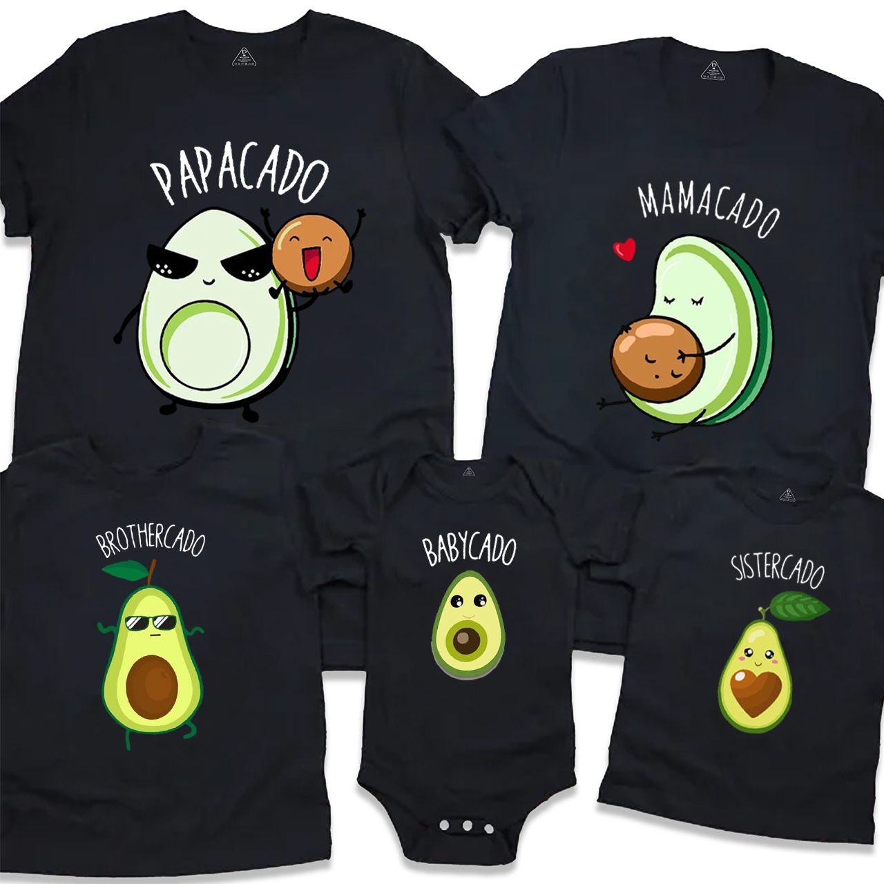 Avocado Couple Pregnancy Announcement Family Matching Tees Beepumpkin