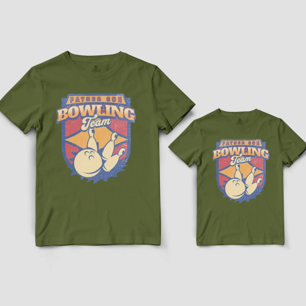 Bowling Team Dad&Me Matching Shirts