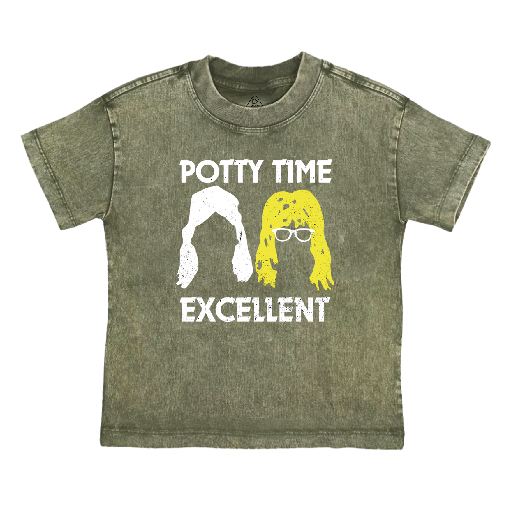 Potty Time Excellent Funny Toddler&Kids Washed Tees