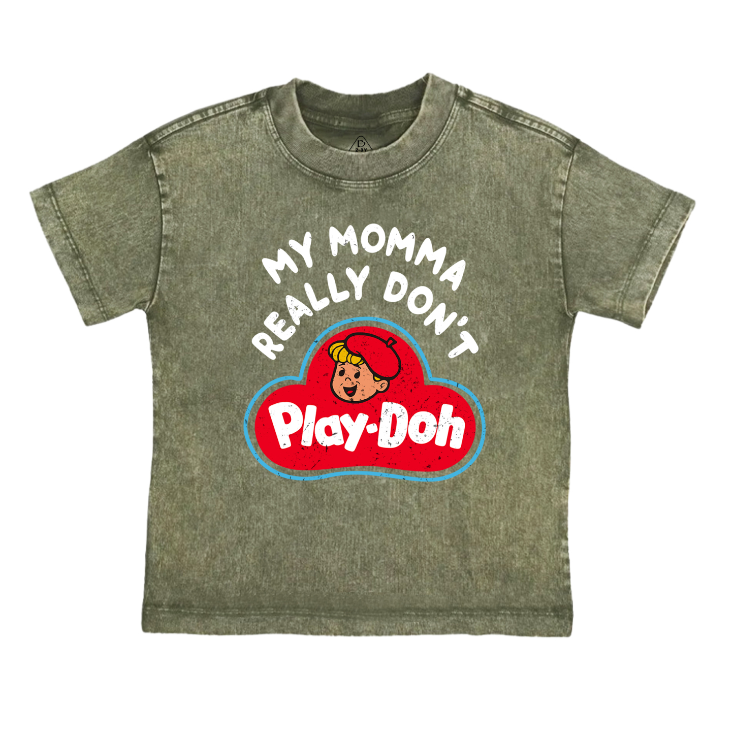 My Momma Really Don't Play-Doh Toddler&Kids Washed Tees