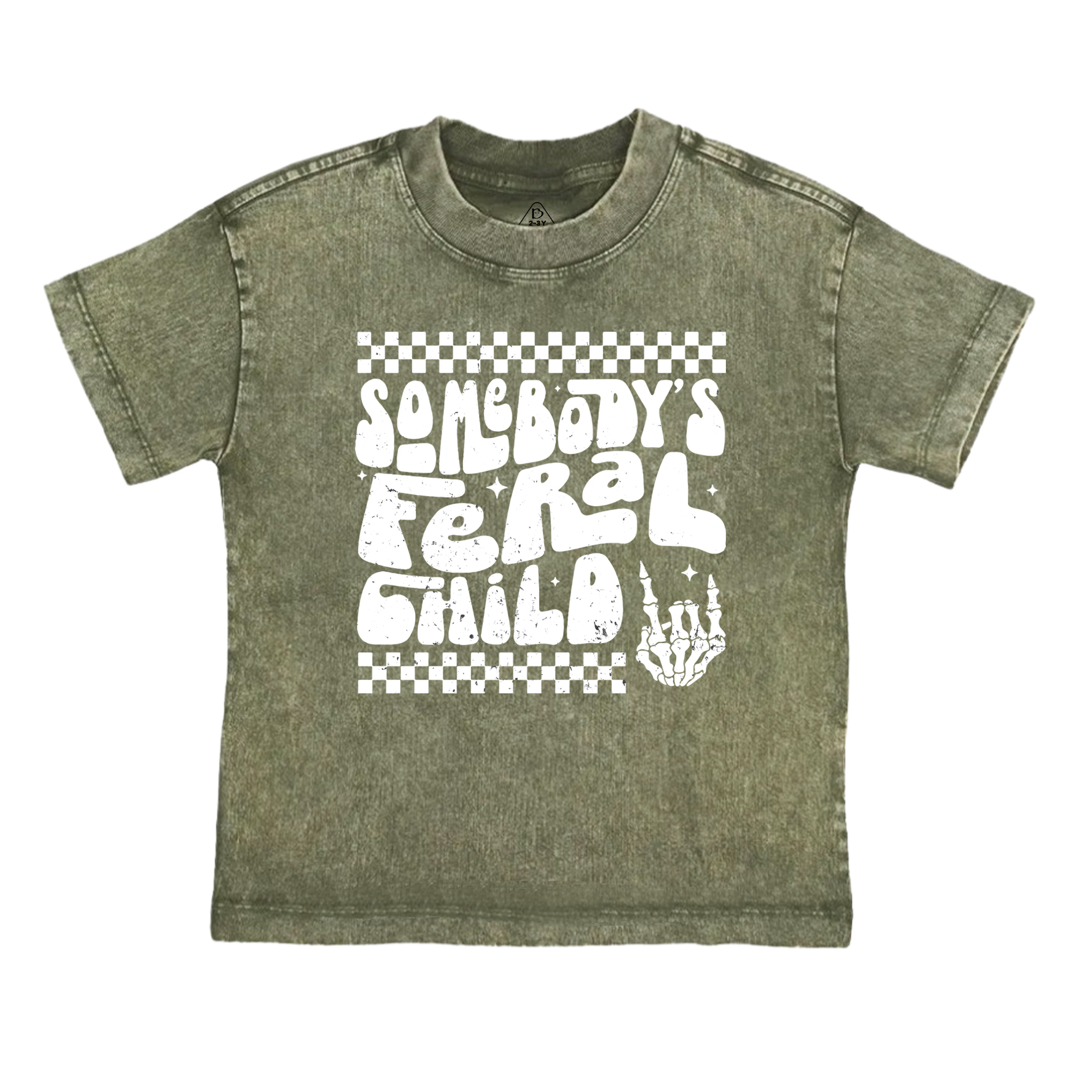 Somebody's Feral Child Toddler&Kids Washed Tees Sale-Beepumpkin™