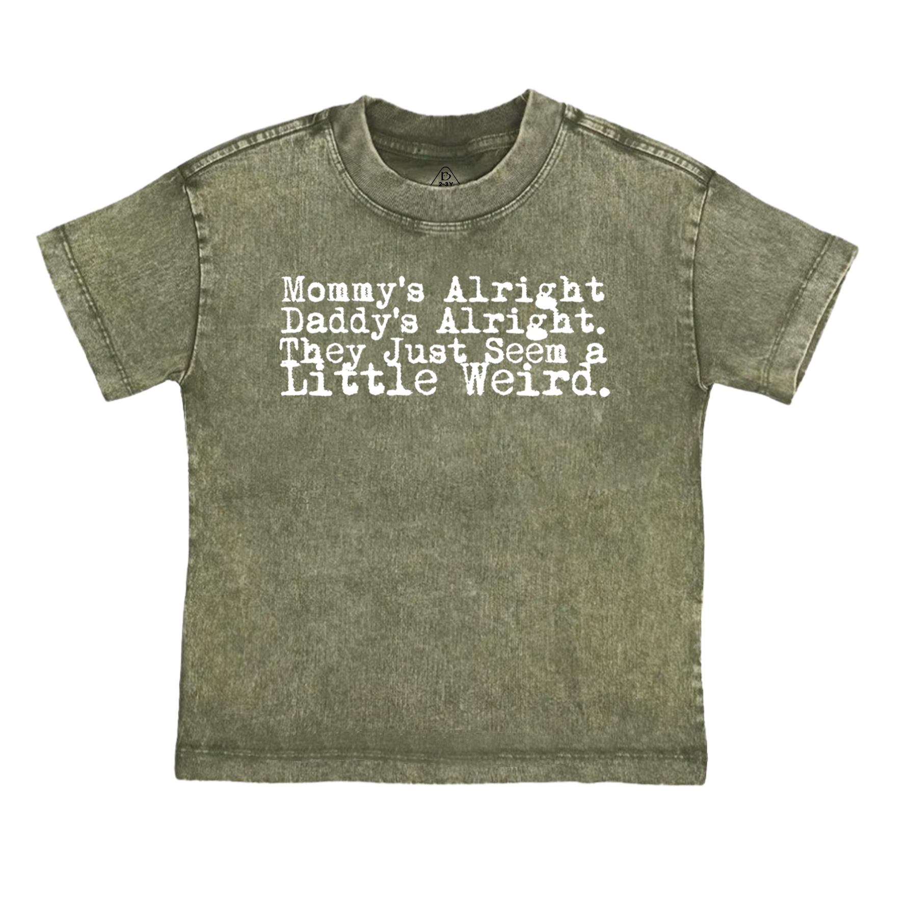 Rock n Roll Mommy Daddy Toddler&Kids Washed Tees