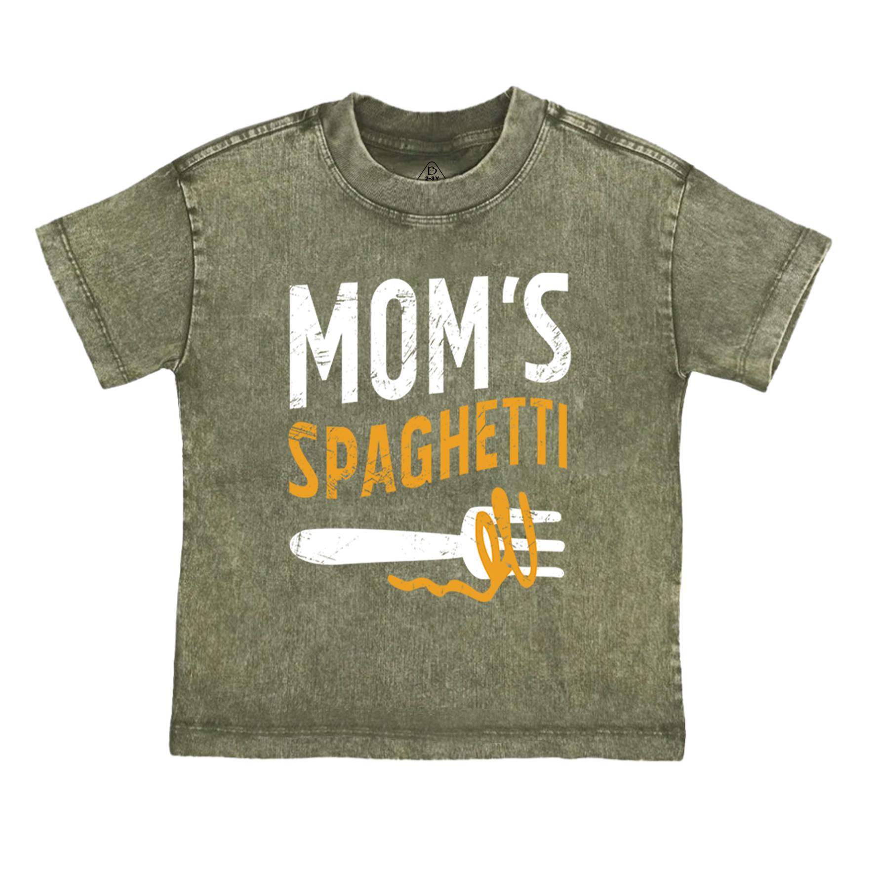 Mom's Spaghetti Toddler&Kids Washed Tees