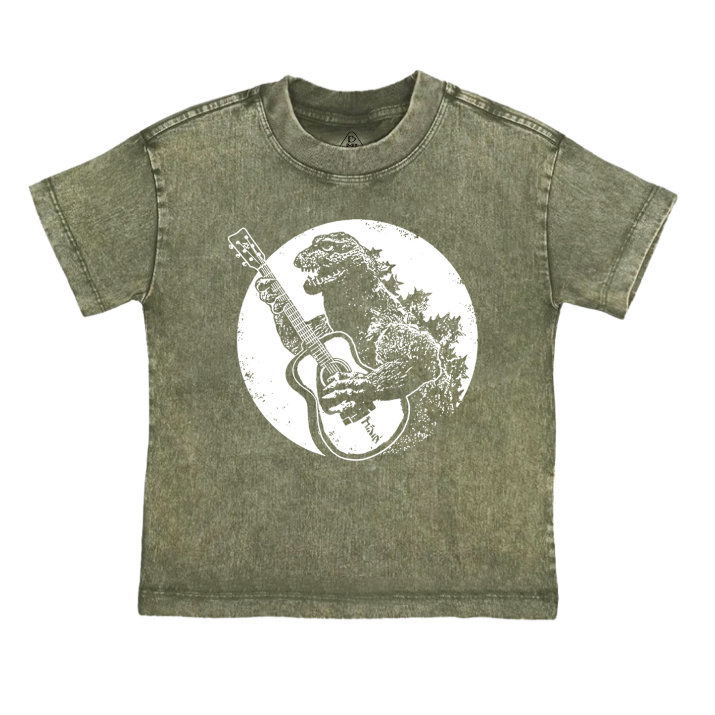  Funny Vintage Guitar Toddler&Kids Washed Tees          