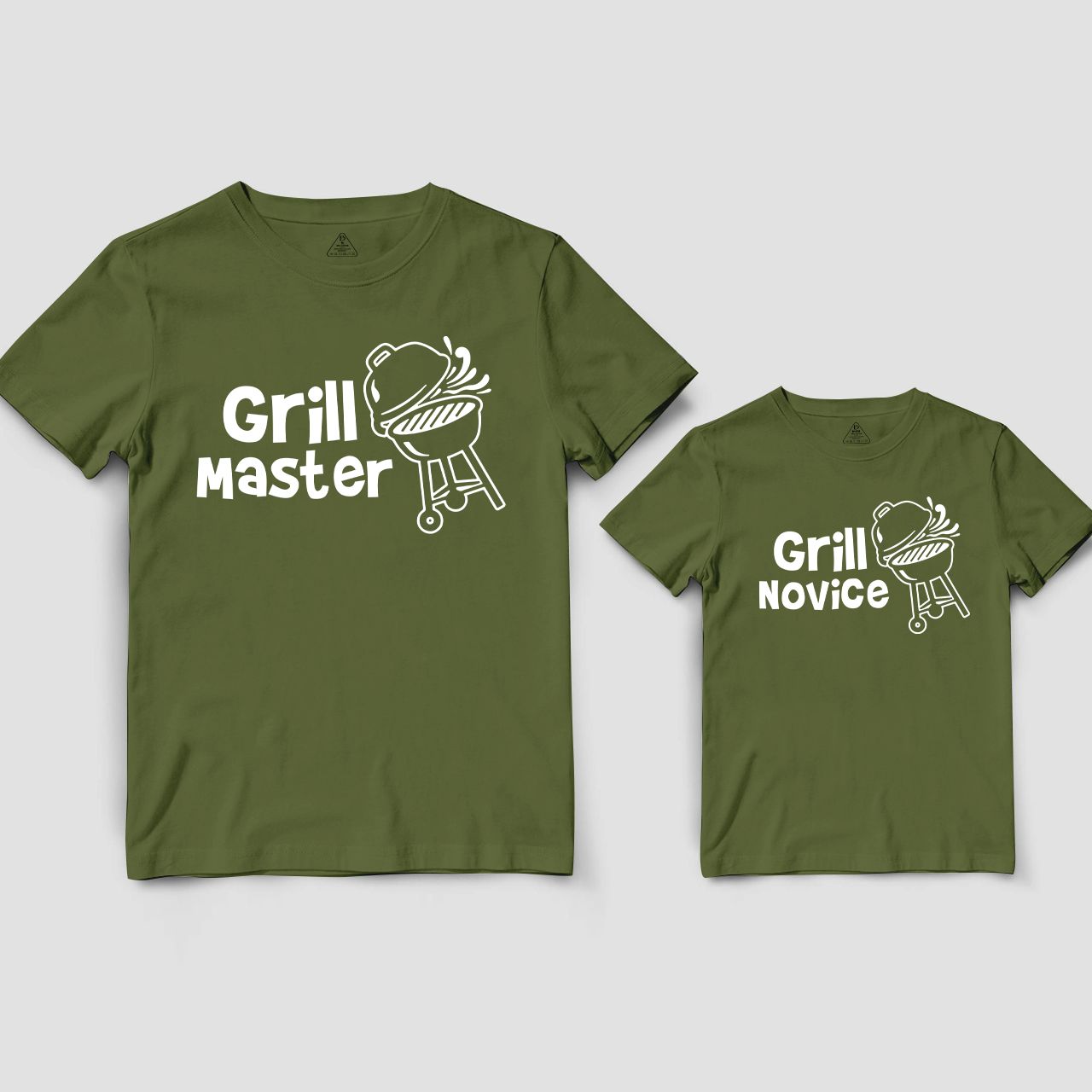 Grill Master Grill Novice Dad and me Matching Gift Shirt