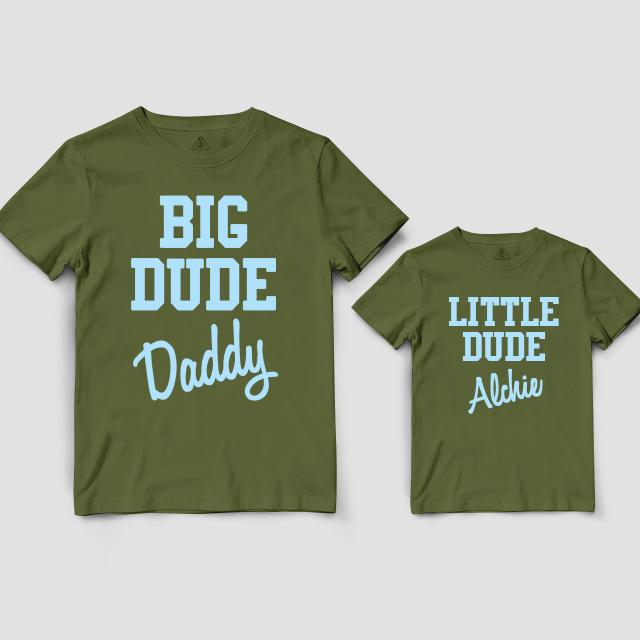 Personalized Dad And Child Dude Matching Shirts