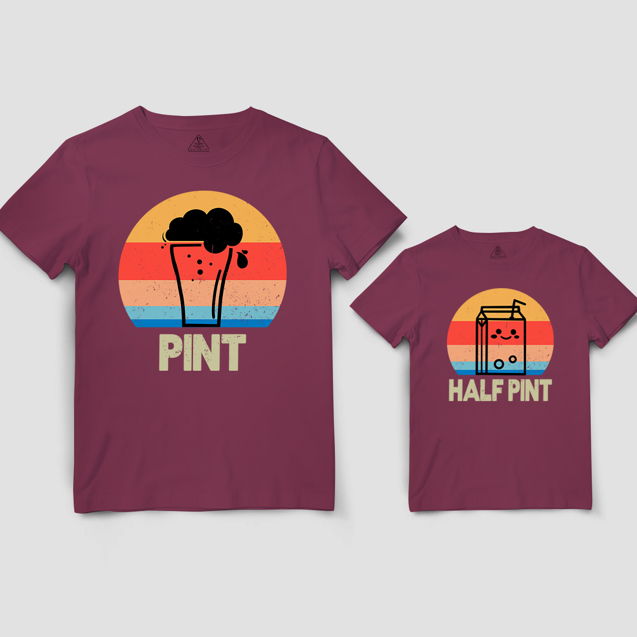 Dad Kid Matching Shirts-"Pint and Half Pint"