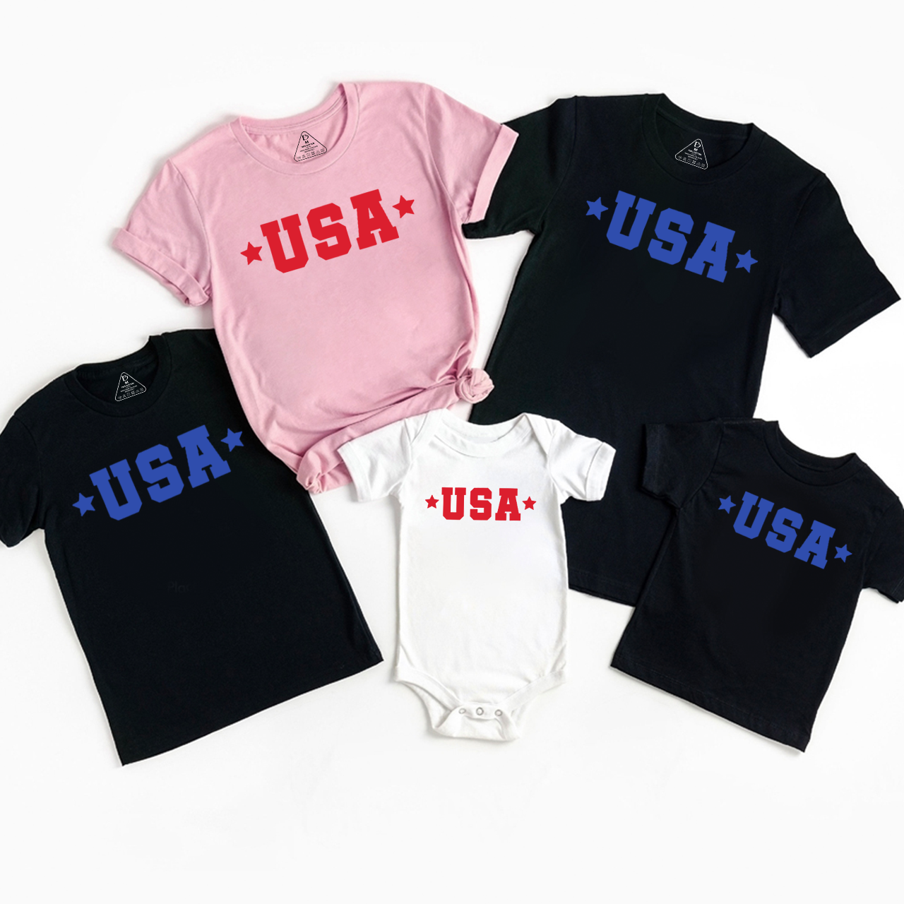 USA Star Family Matching Tees Beepumpkin