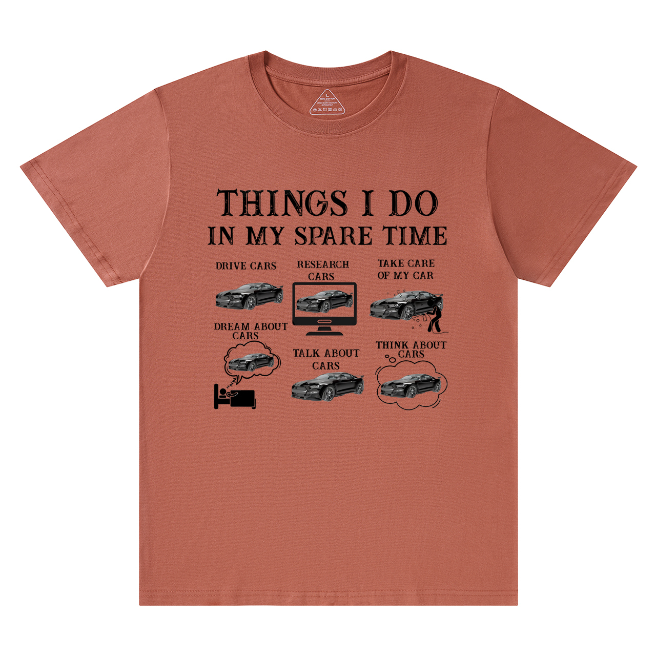 Things I Do In My Spare Time Funny Cars Dad T-Shirt