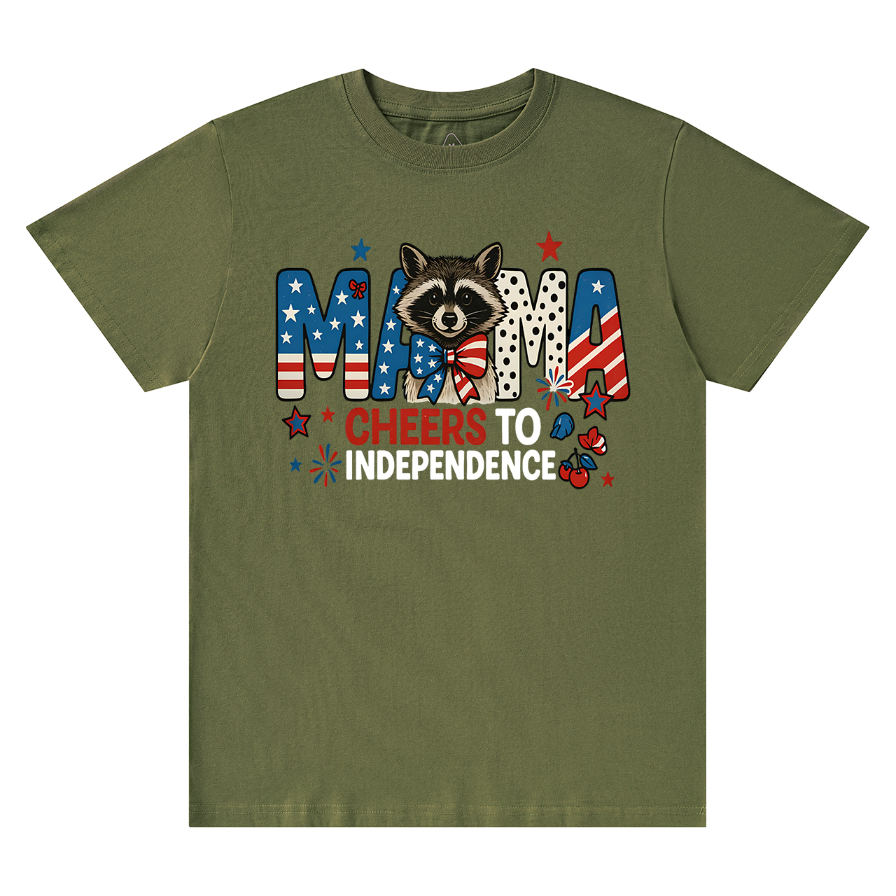 Patriotic Raccoon Mama T-Shirts