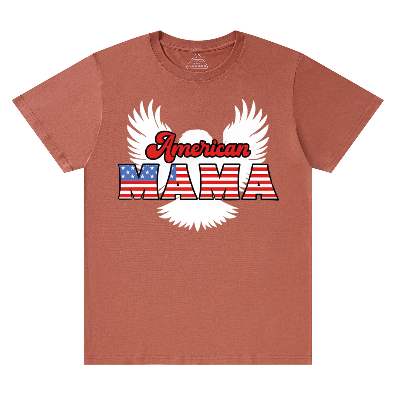 Patriotic Eagle Graphic Mama T-Shirts