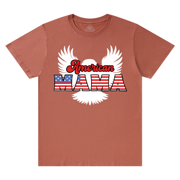 Patriotic Eagle Graphic Mama T-Shirts