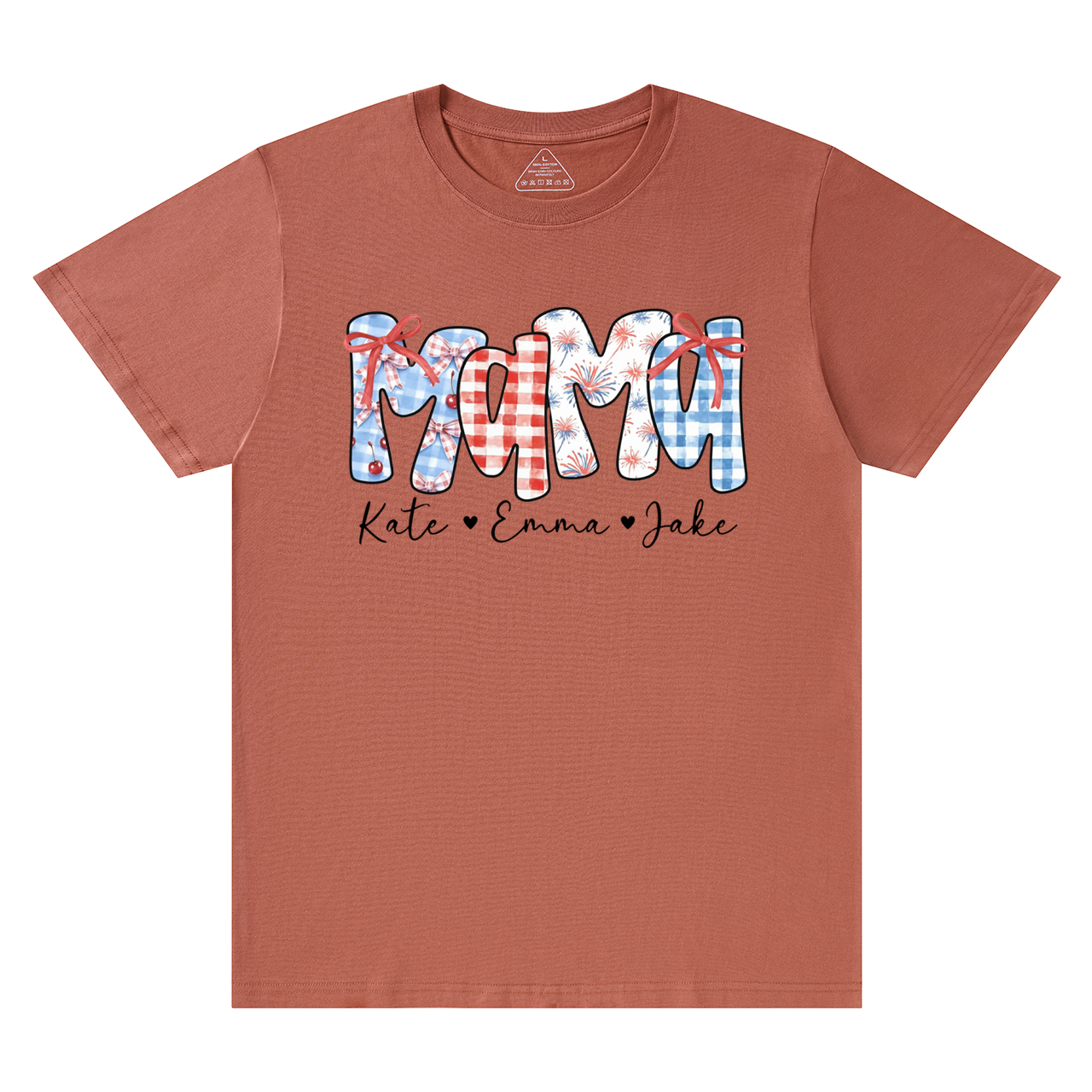 Personalized 4th Of July Mama T-Shirts