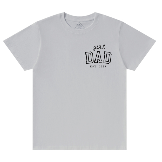 Personalized Girl Dad Est Year T-shirt