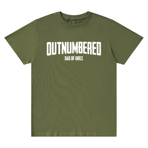 Outnumbered Dad T-shirt