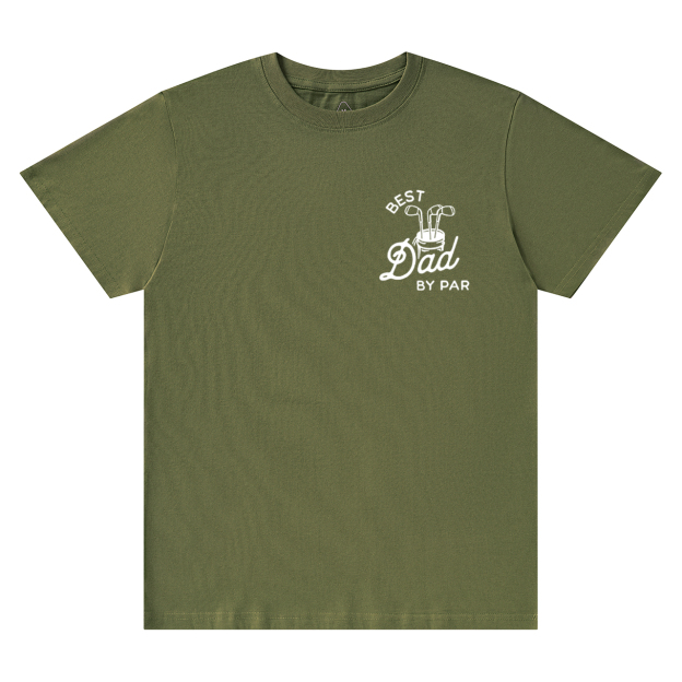 Personalized Best Dad By Par T-shirt