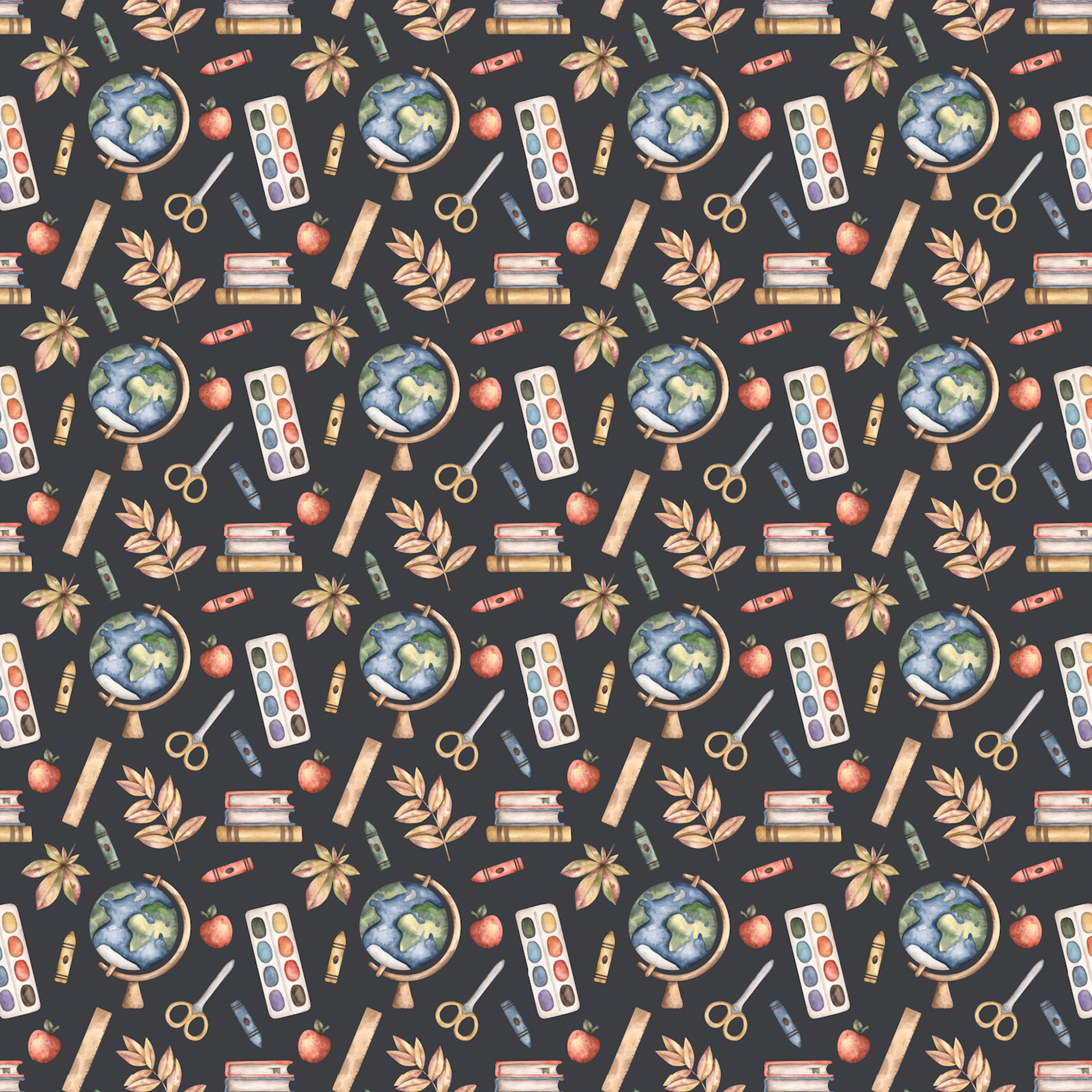 Stationery Back To School All Over Print Kids Tees