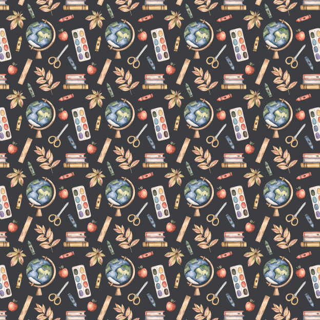 Stationery Back To School All Over Print Kids Tees