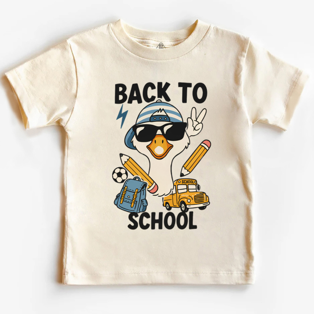 Back To School Goose Toddler&Kid's Tees Beepumpkin