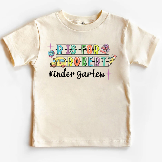 Personalized Alphabet Back To School Toddler&Kid's Tees Beepumpkin