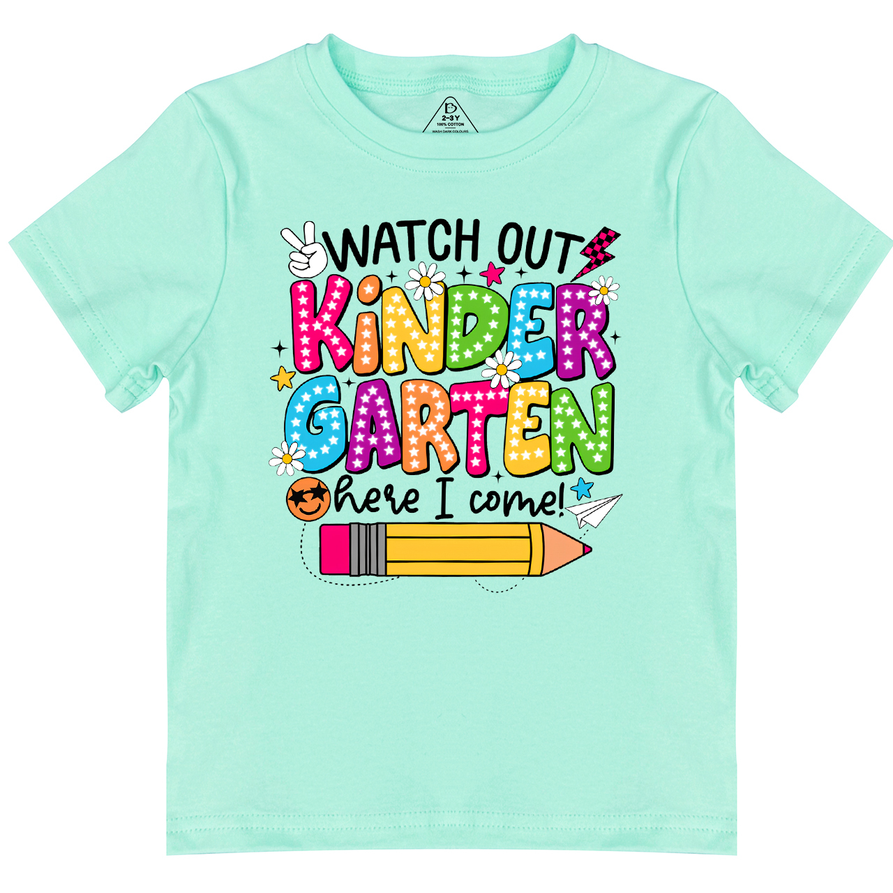 Personalized Watch Out Kindergarten Here I Come Toddler&Kid's Tees Beepumpkin