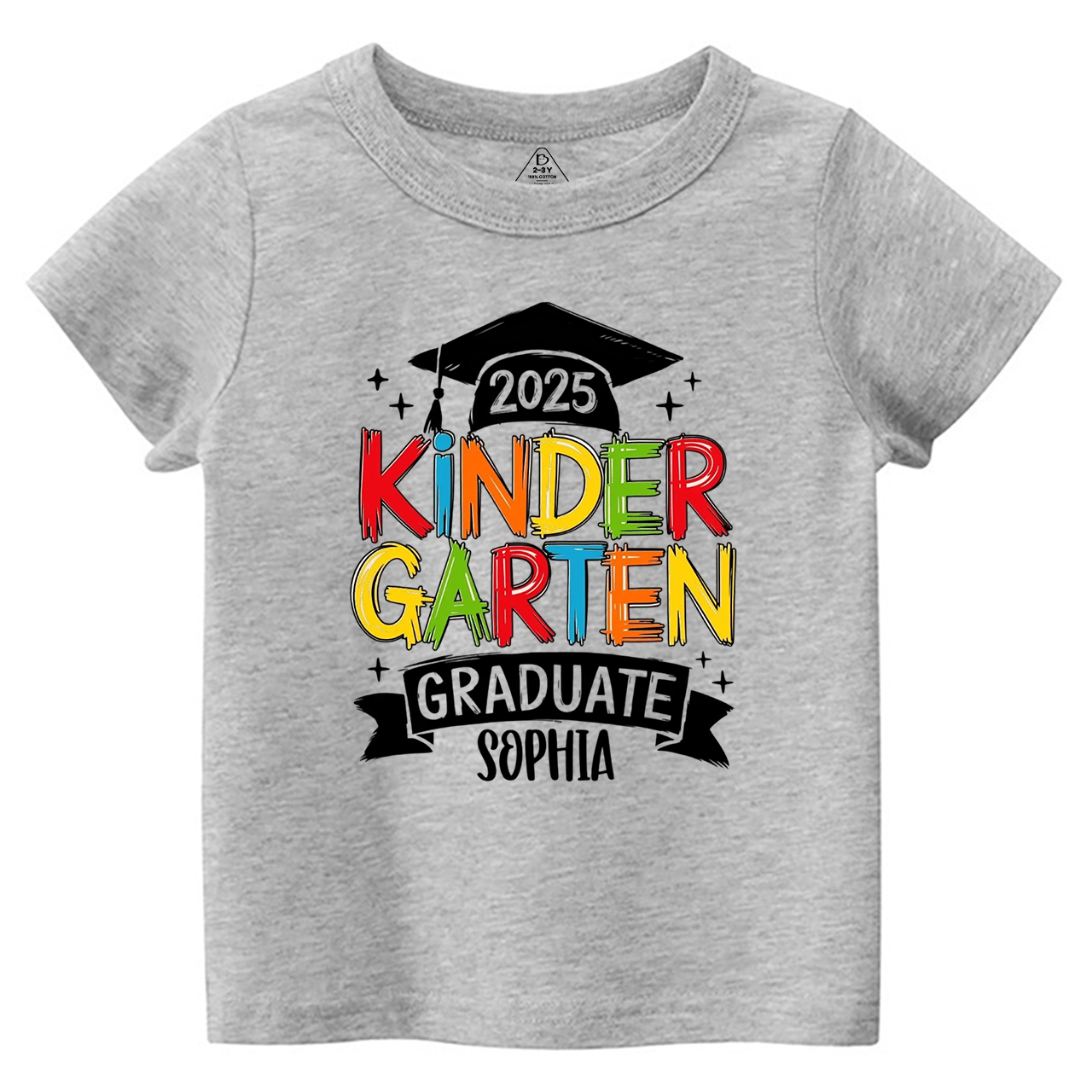 Personalized Kindergarten Graduation Toddler&Kid's Tees Beepumpkin