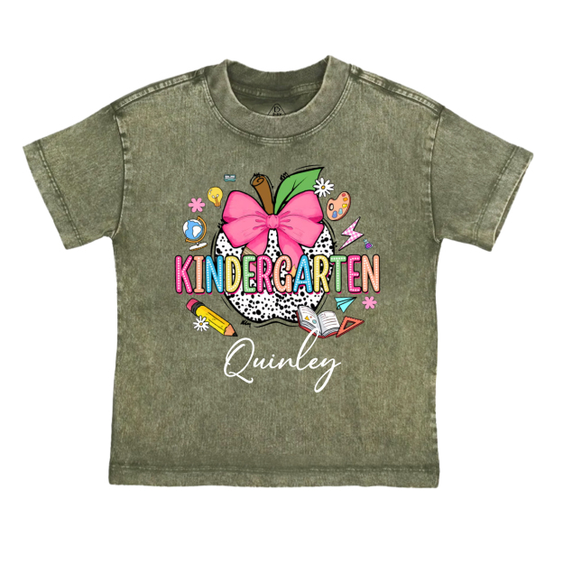 Personalized Grade Gift Pack Toddler&Kids Washed Tees