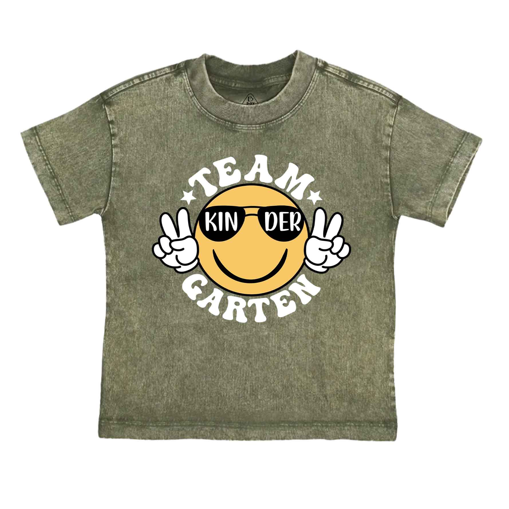 Team Kindergarten Toddler&Kids Washed Tees