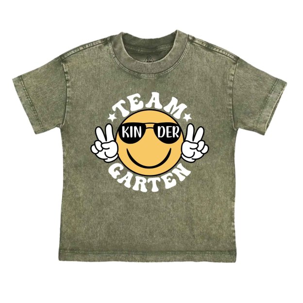 Team Kindergarten Toddler&Kids Washed Tees