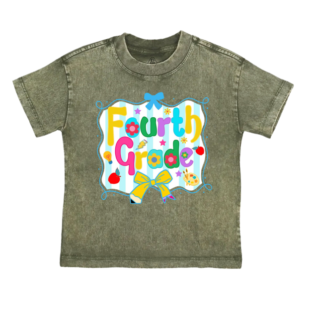 Personalized Blue Gift Bag Toddler&Kids Washed Tees