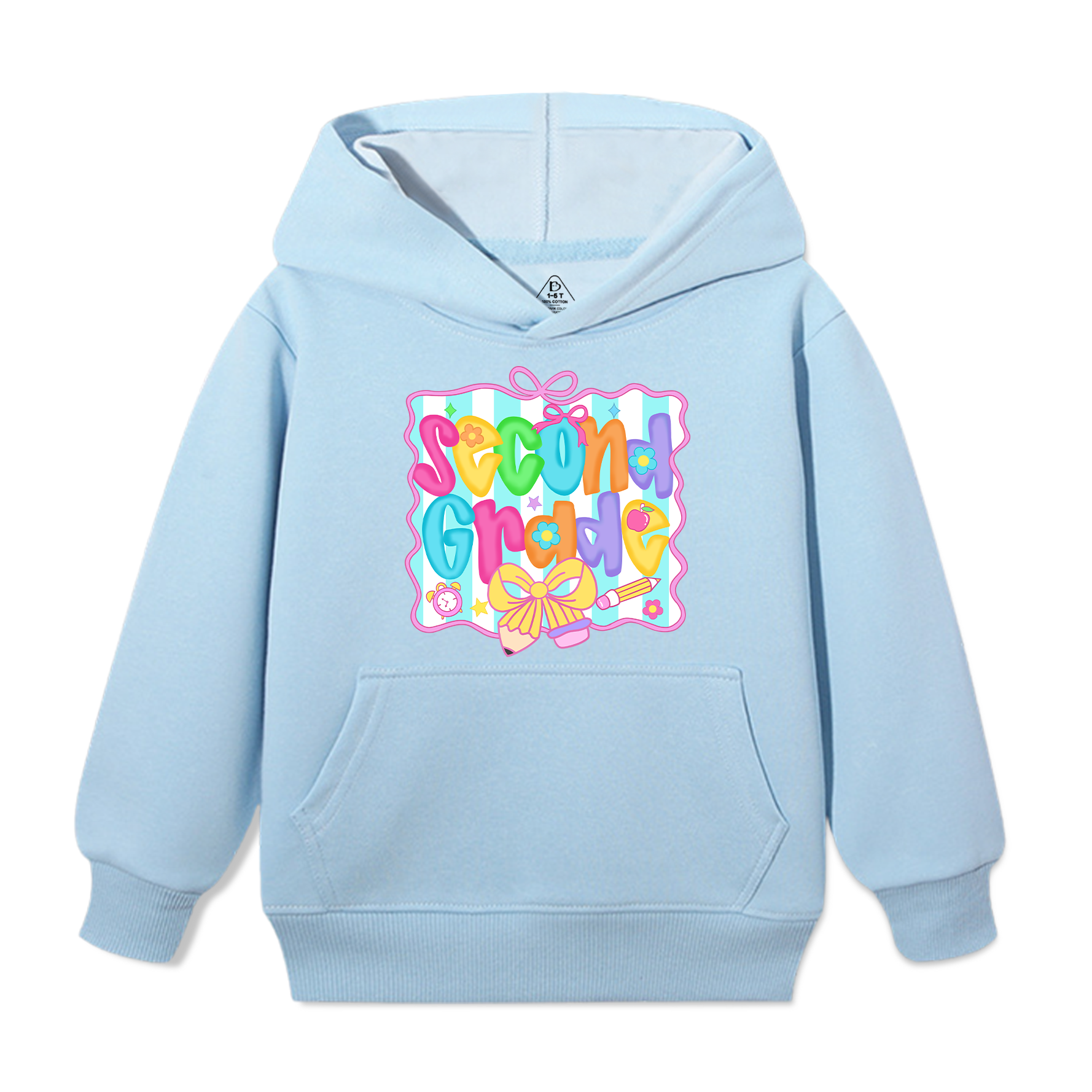 Personalized Preppy Back To School Bundle Kid's Hooded Sweatshirt Beepumpkin