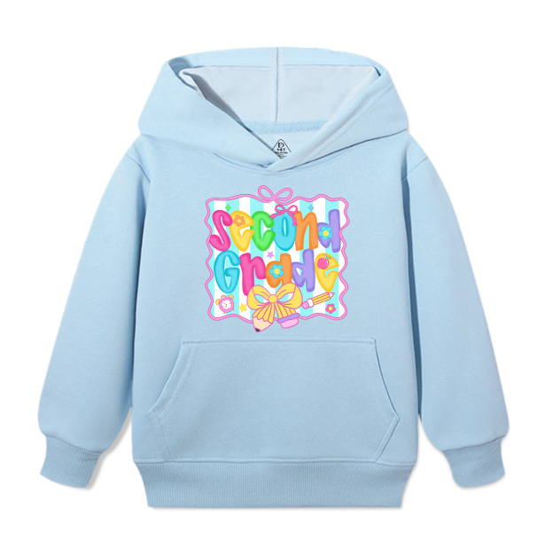 Personalized Preppy Back To School Bundle Kid's Hooded Sweatshirt Beepumpkin