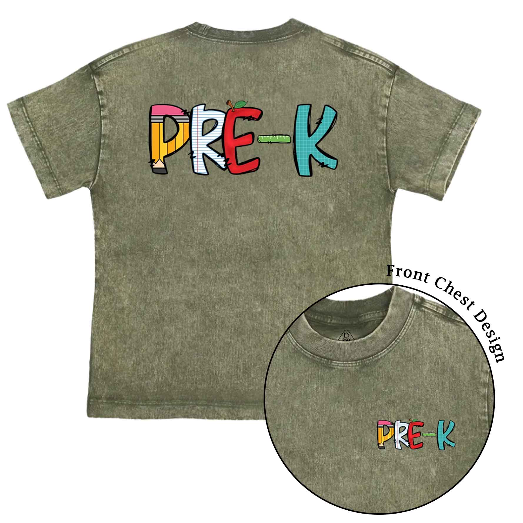 Personalized Grade Level Fun Toddler&Kids Washed Tees