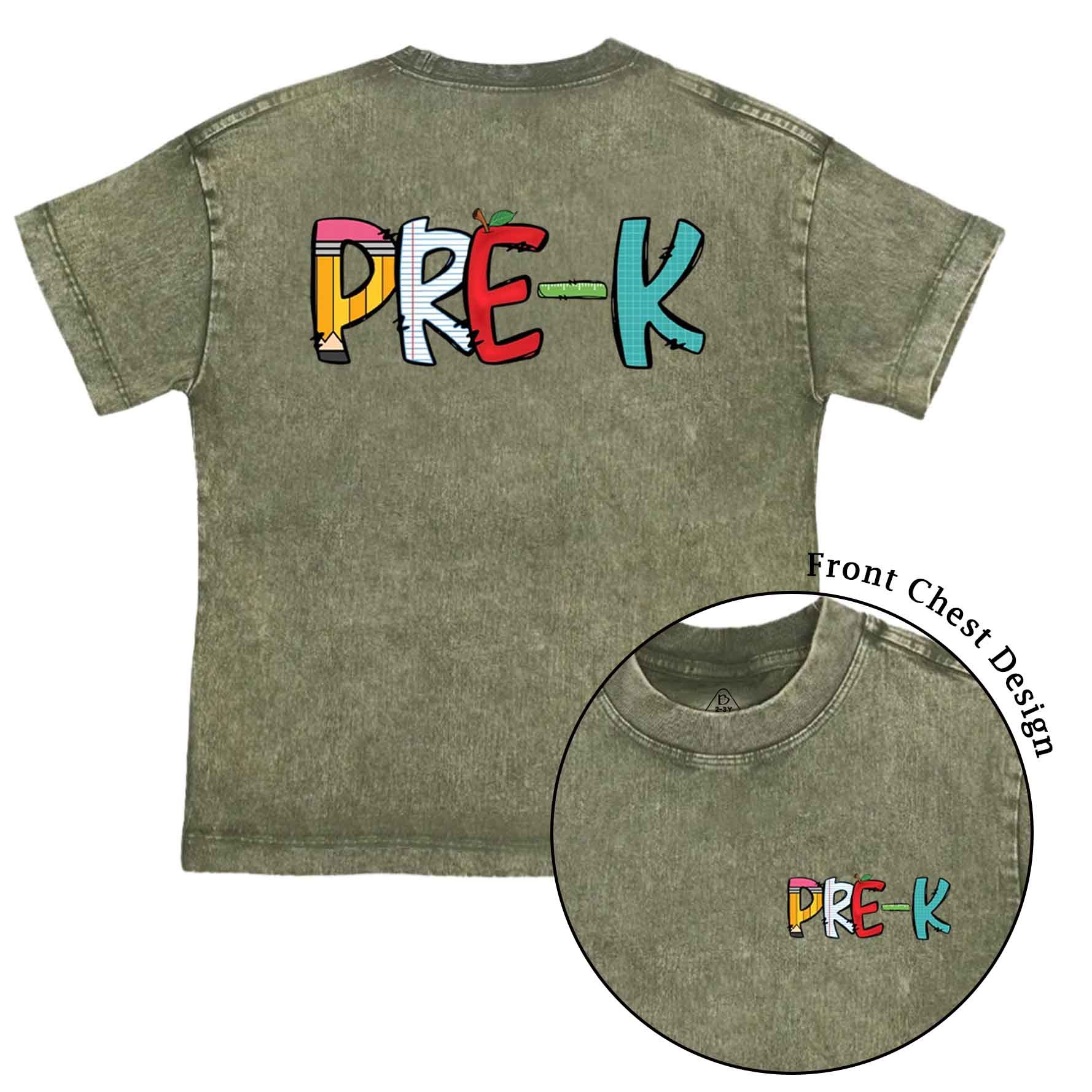 Personalized Grade Level Fun Toddler&Kids Washed Tees