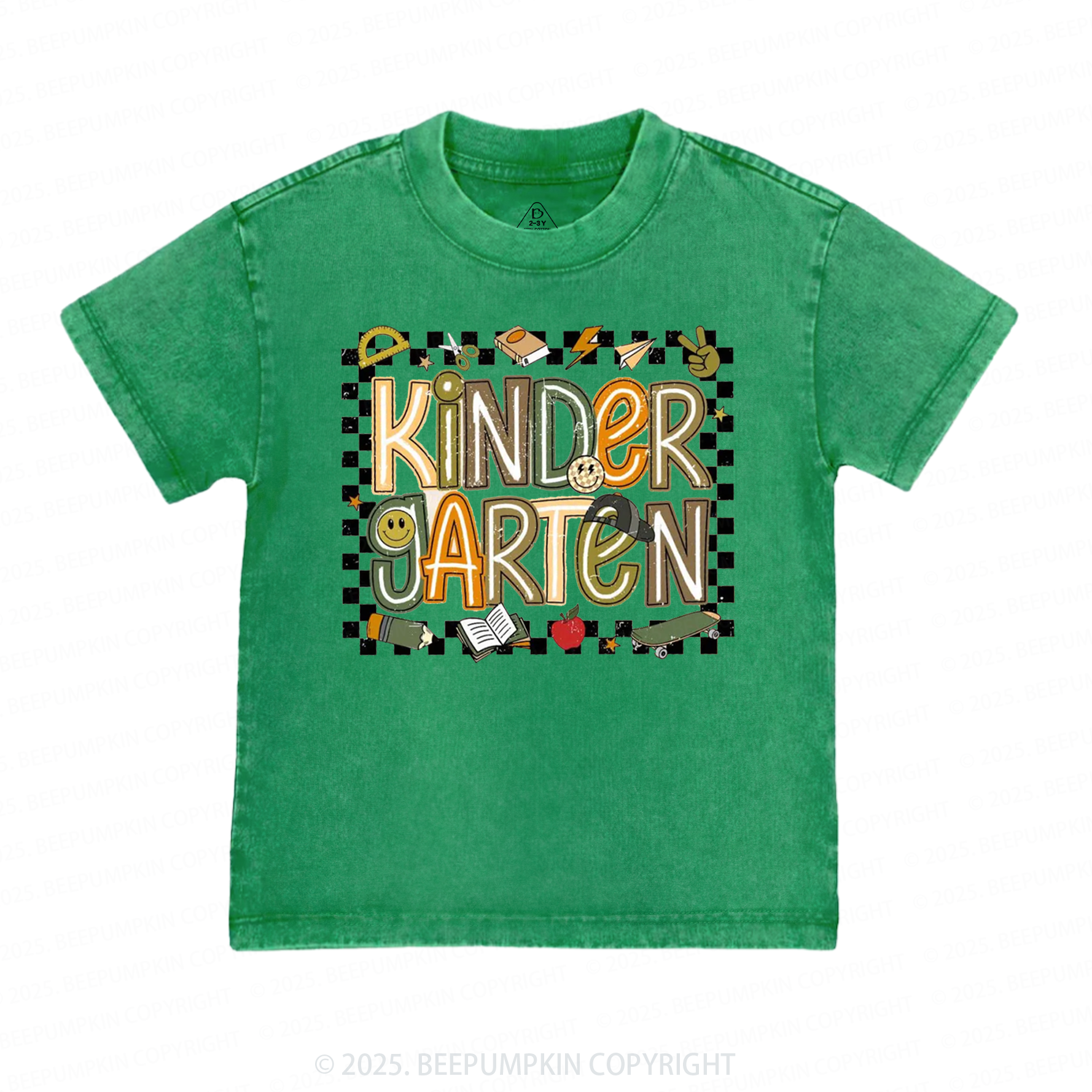 Personalized Back To School Boys Toddler&Kids Washed Tees