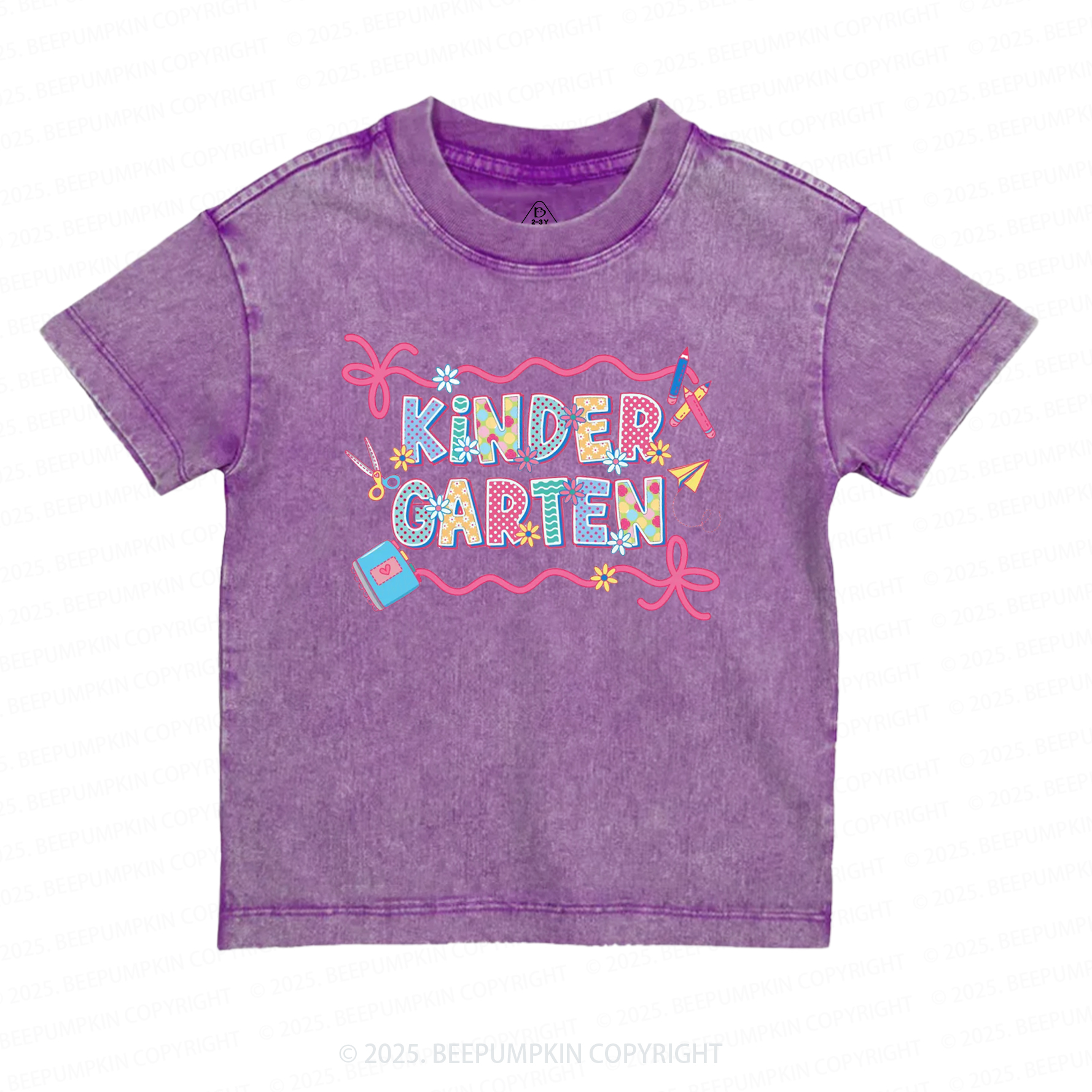 Personalized Coquette Pencil Toddler&Kids Washed Tees