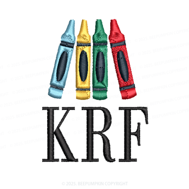 Personalized Embroidered Pencil Name Toddler&Kid's Polo Shirt Beepumpkin